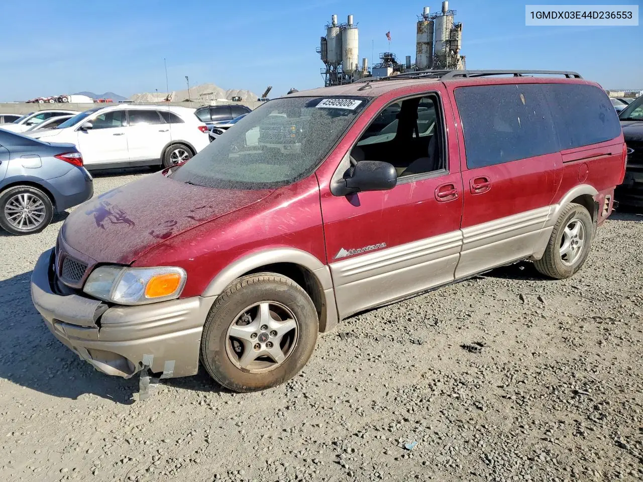 2004 Pontiac Montana VIN: 1GMDX03E44D236553 Lot: 45909006