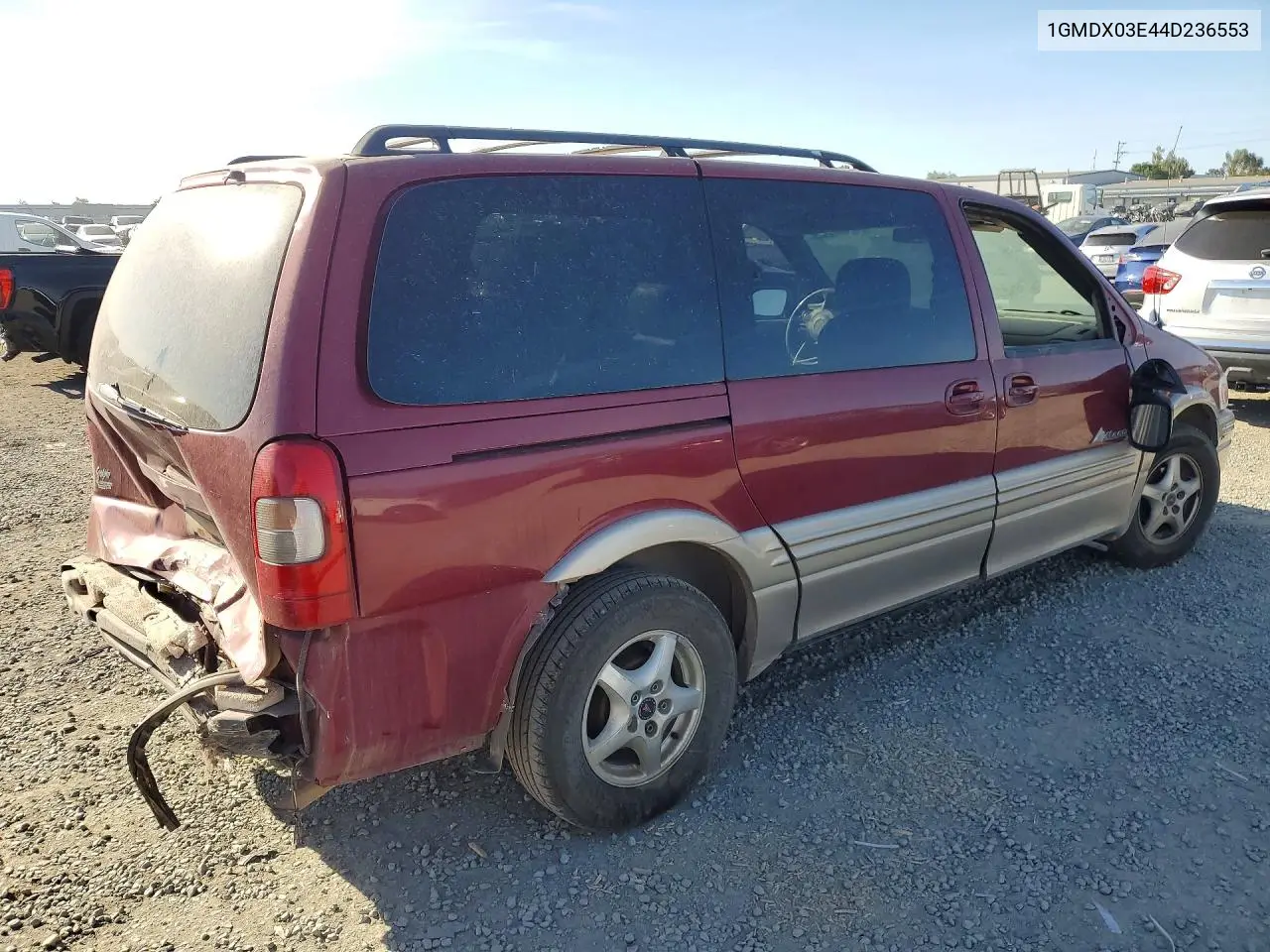 2004 Pontiac Montana VIN: 1GMDX03E44D236553 Lot: 45909006