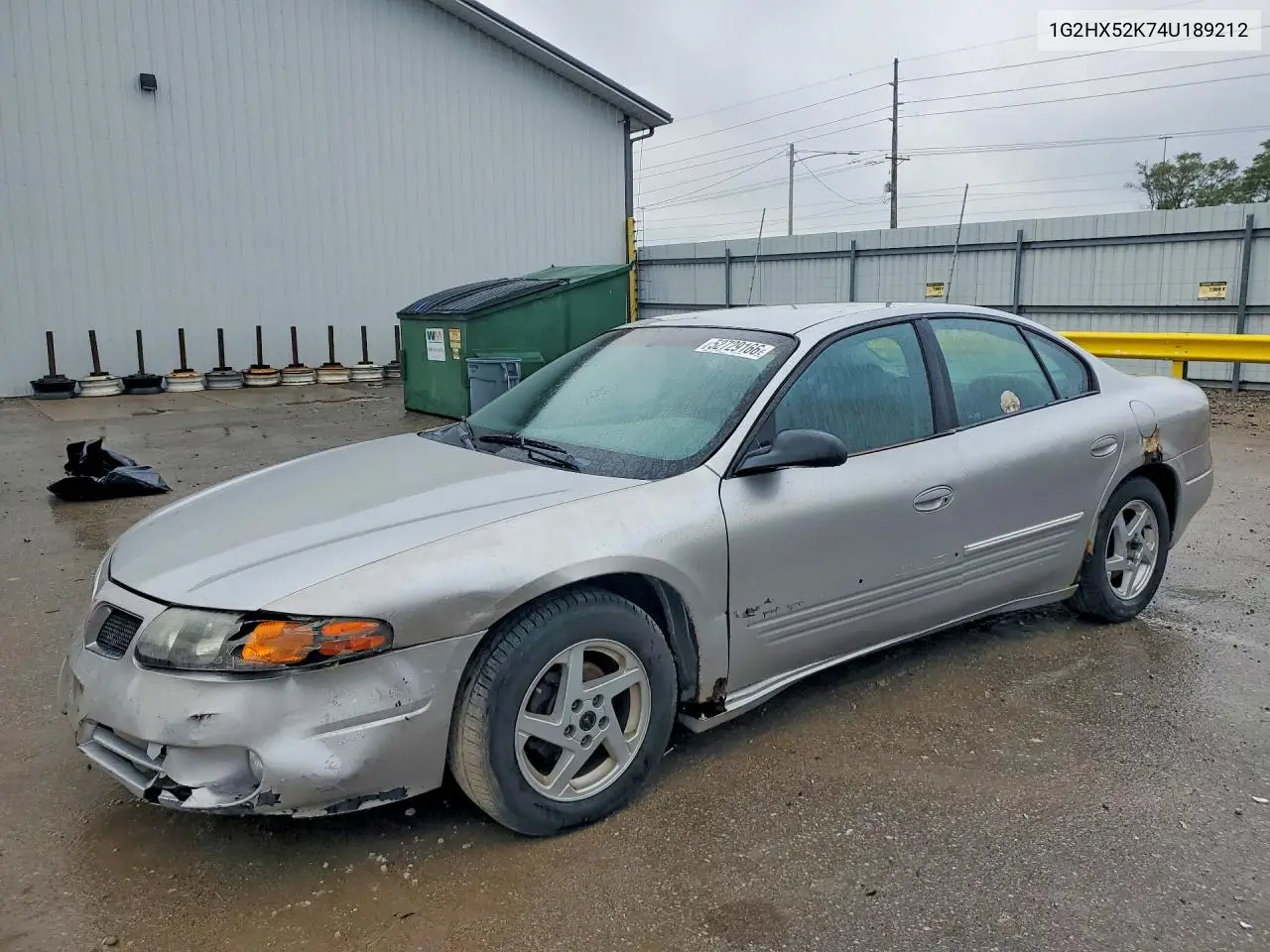 2004 Pontiac Bonneville Se VIN: 1G2HX52K74U189212 Lot: 52729166