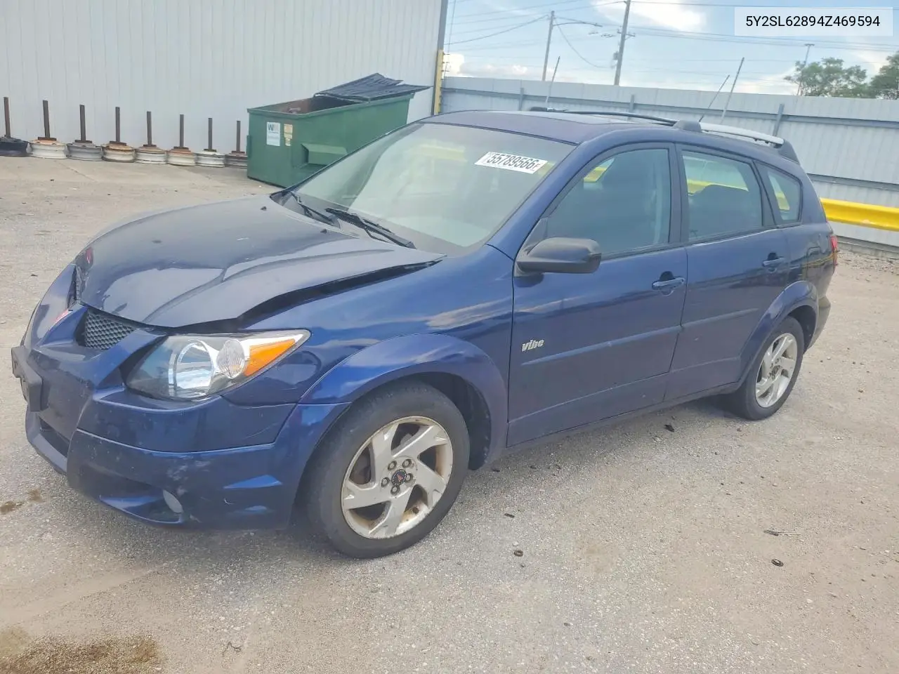 2004 Pontiac Vibe VIN: 5Y2SL62894Z469594 Lot: 55789566
