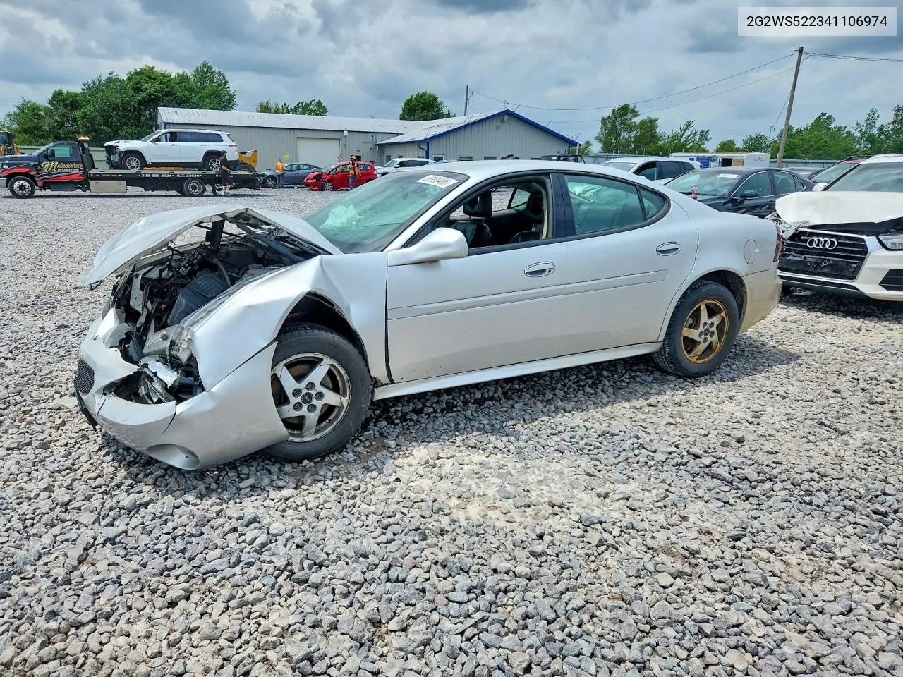 2004 Pontiac Grand Prix Gt2 VIN: 2G2WS522341106974 Lot: 56990486