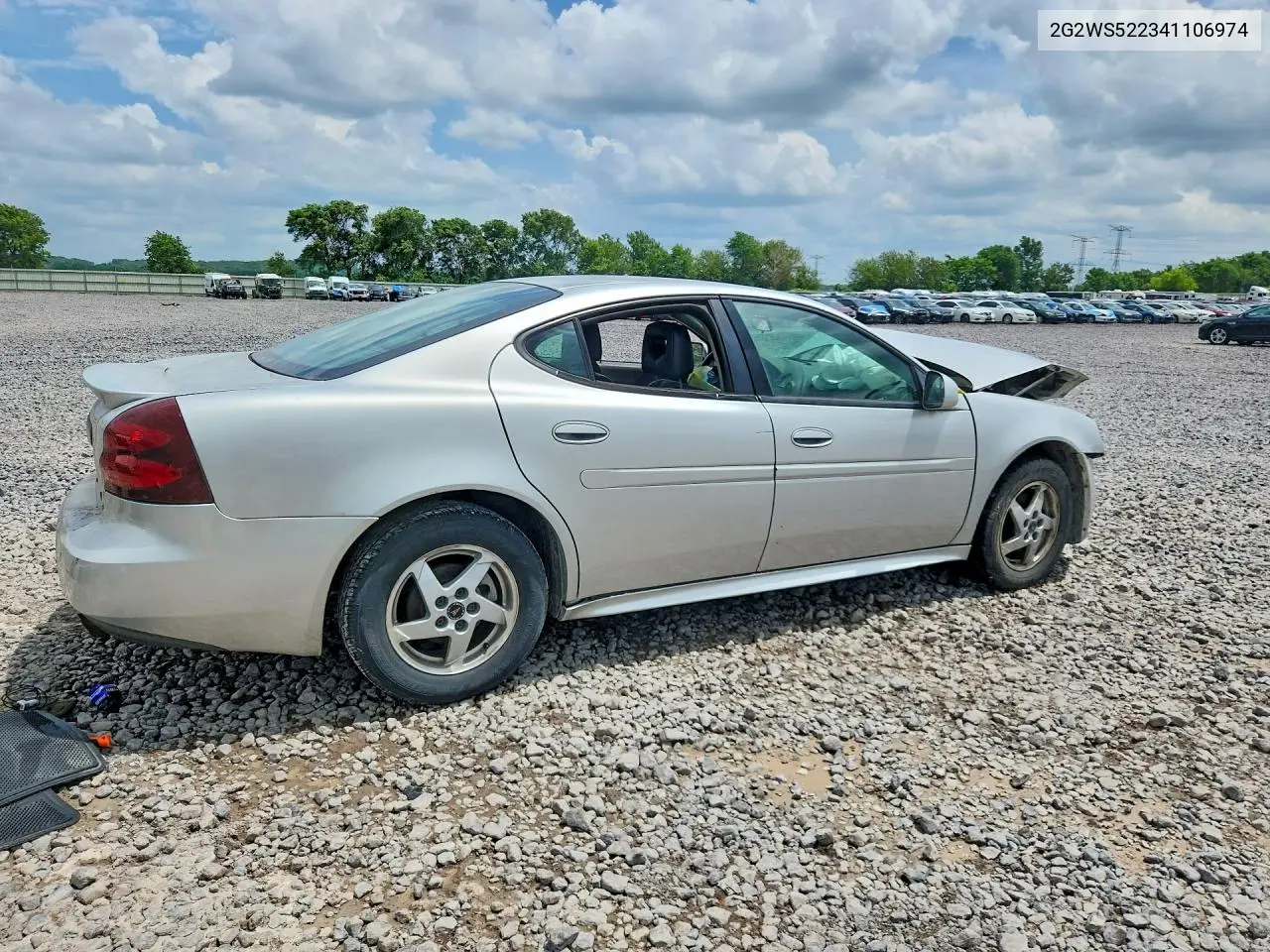 2004 Pontiac Grand Prix Gt2 VIN: 2G2WS522341106974 Lot: 56990486