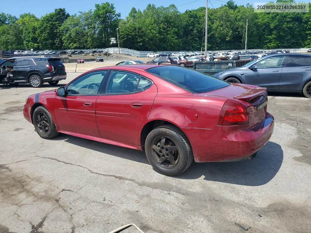 2004 Pontiac Grand Prix Gt2 VIN: 2G2WS522141286357 Lot: 57334726