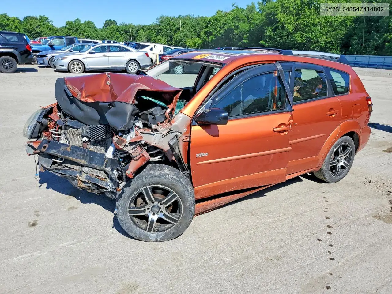 2004 Pontiac Vibe VIN: 5Y2SL64854Z414802 Lot: 58620446