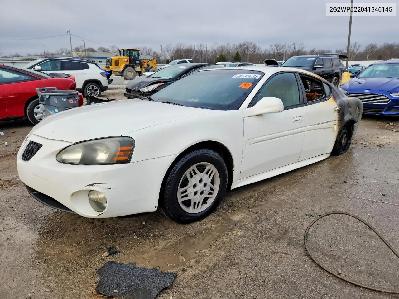 2004 Pontiac Grand Prix Gt VIN: 2G2WP522041346145 Lot: 98035635