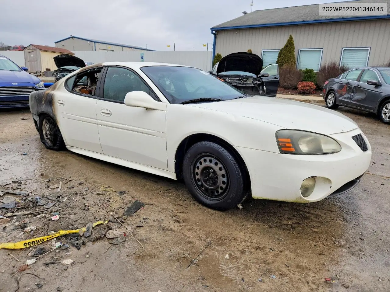 2004 Pontiac Grand Prix Gt VIN: 2G2WP522041346145 Lot: 98035635