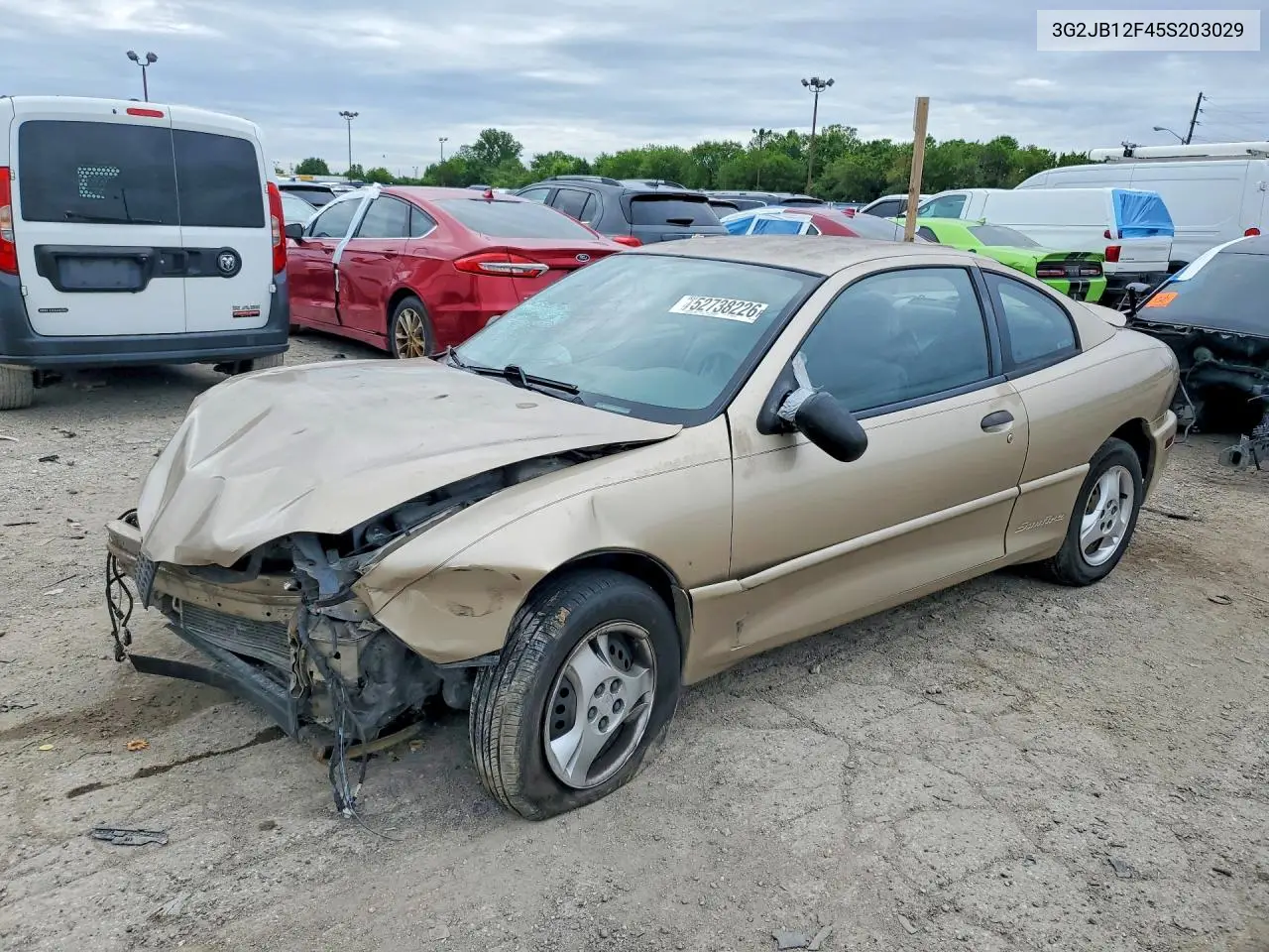 2005 Pontiac Sunfire VIN: 3G2JB12F45S203029 Lot: 52738226