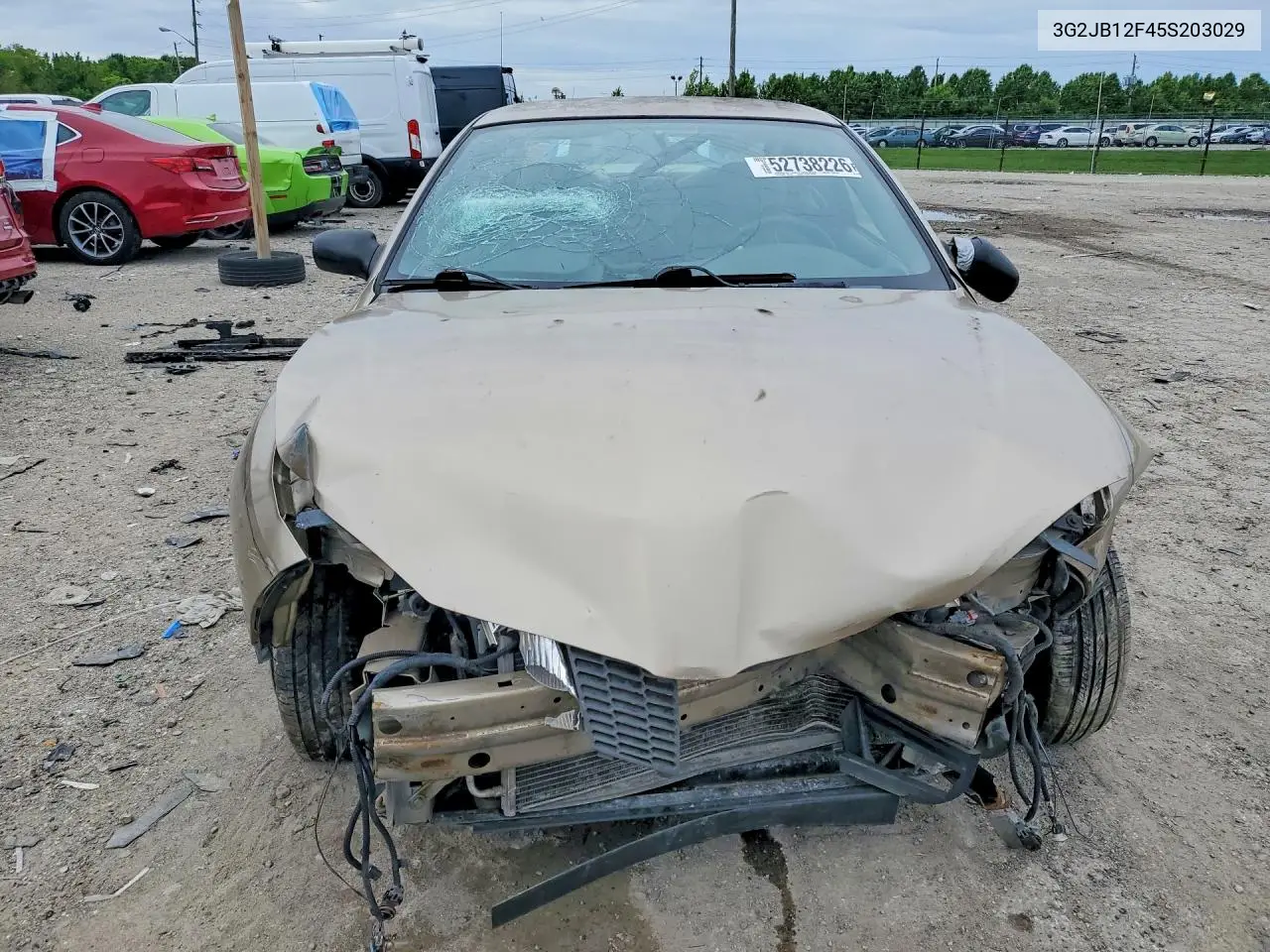 2005 Pontiac Sunfire VIN: 3G2JB12F45S203029 Lot: 52738226