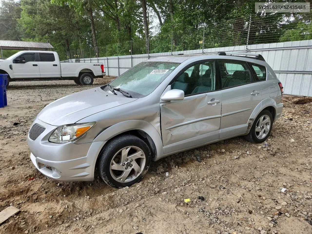 2005 Pontiac Vibe VIN: 5Y2SL638X5Z435485 Lot: 54686286