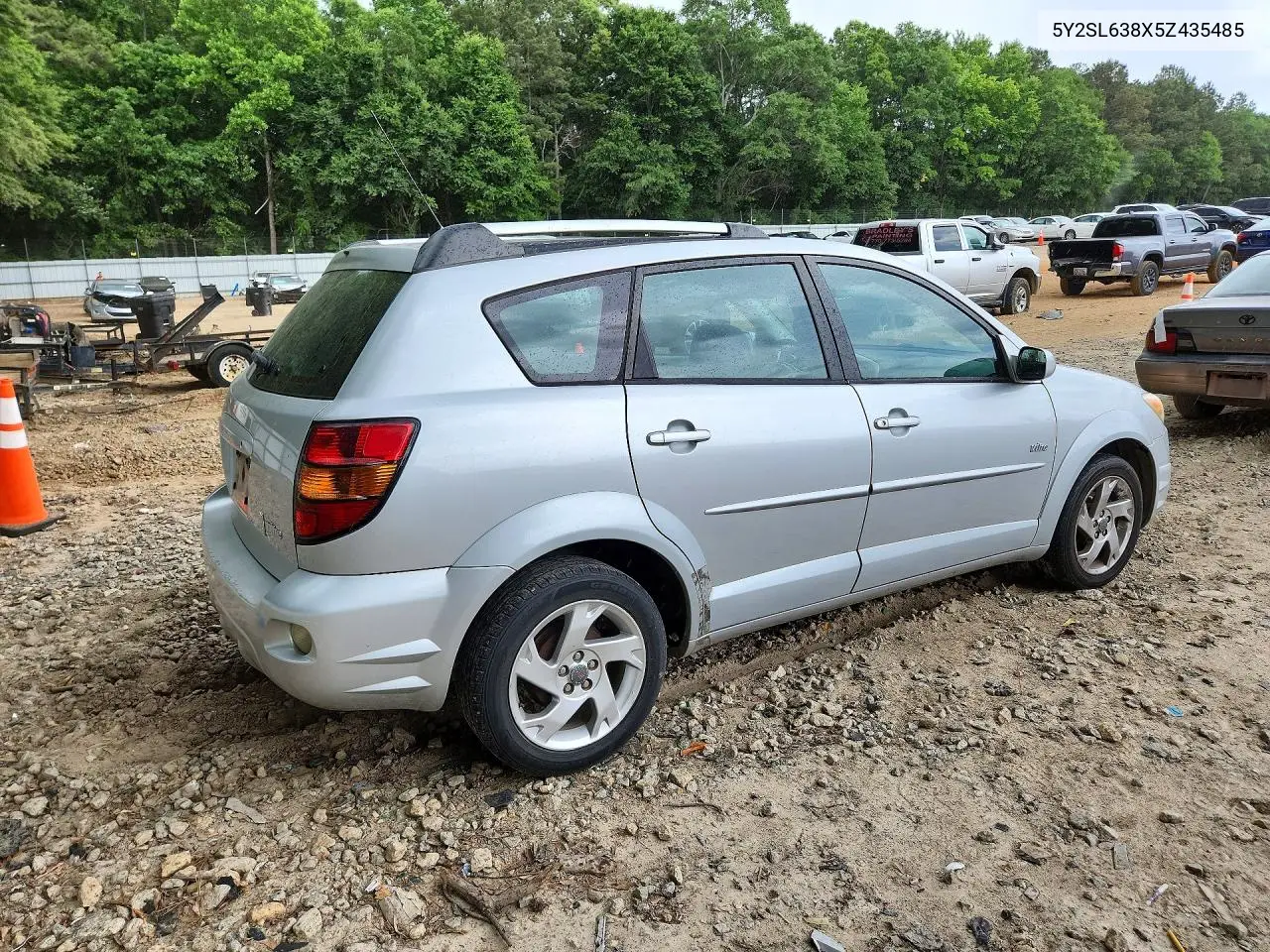 2005 Pontiac Vibe VIN: 5Y2SL638X5Z435485 Lot: 54686286