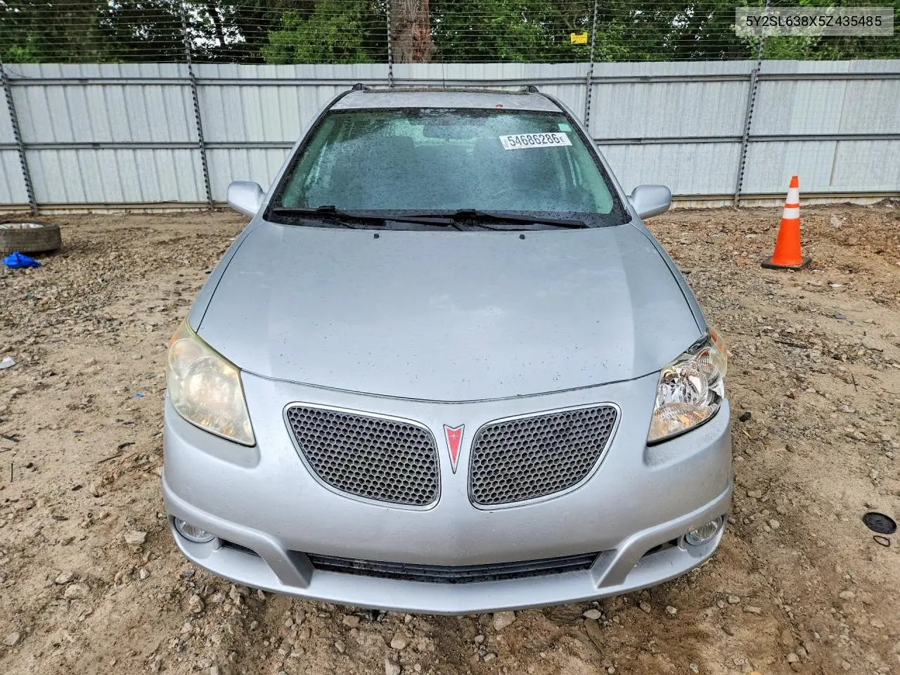 2005 Pontiac Vibe VIN: 5Y2SL638X5Z435485 Lot: 54686286
