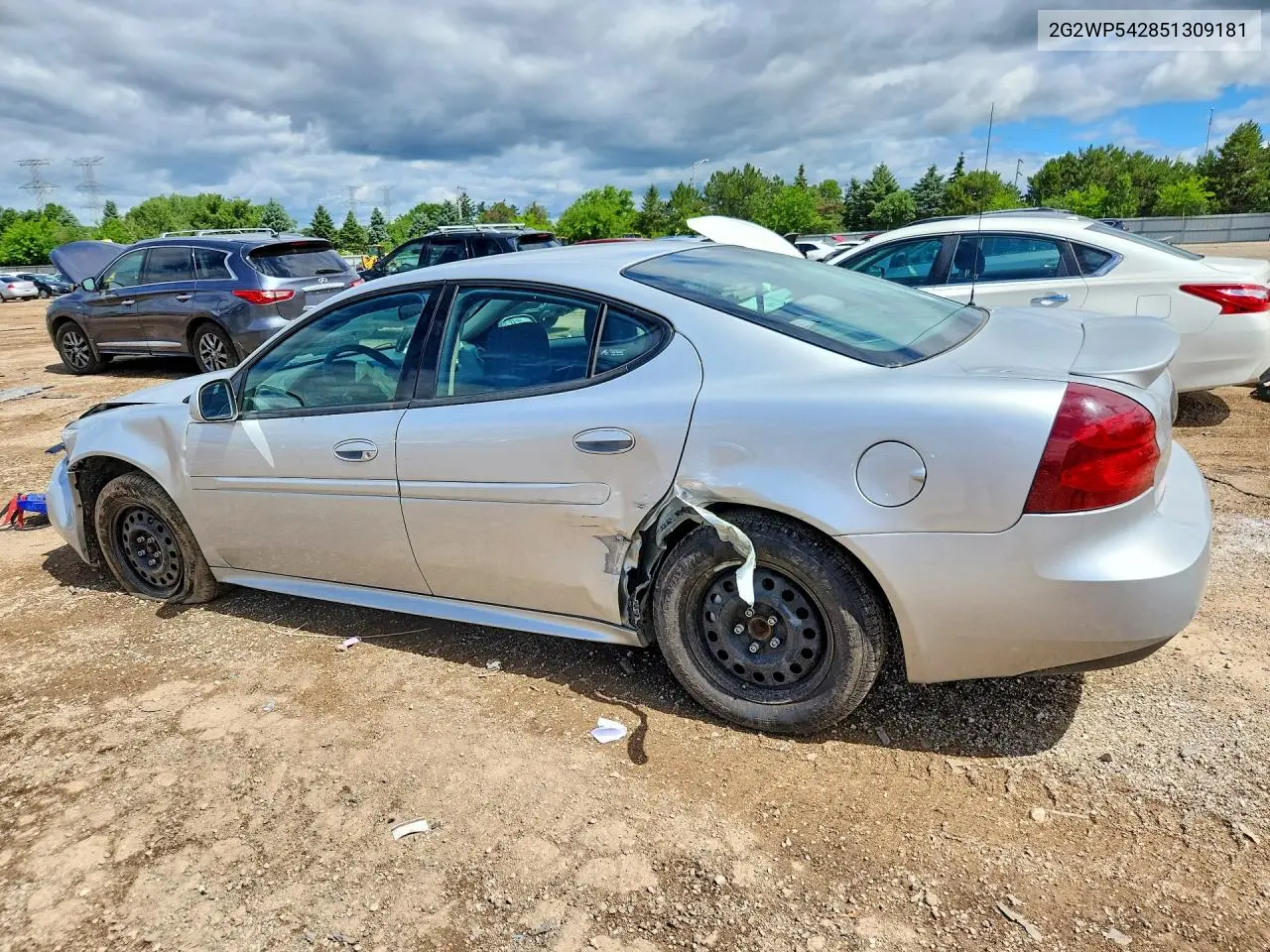 2005 Pontiac Grand Prix VIN: 2G2WP542851309181 Lot: 57040376
