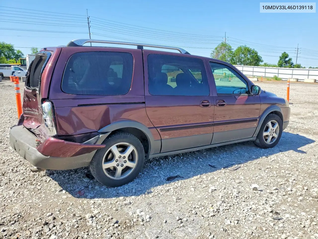 2006 Pontiac Montana Sv6 VIN: 1GMDV33L46D139118 Lot: 52558786