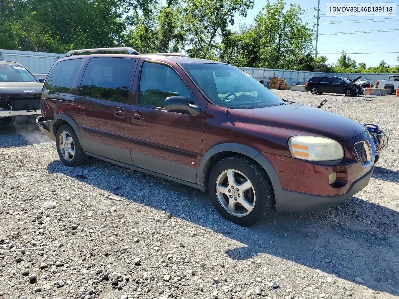 2006 Pontiac Montana Sv6 VIN: 1GMDV33L46D139118 Lot: 52558786