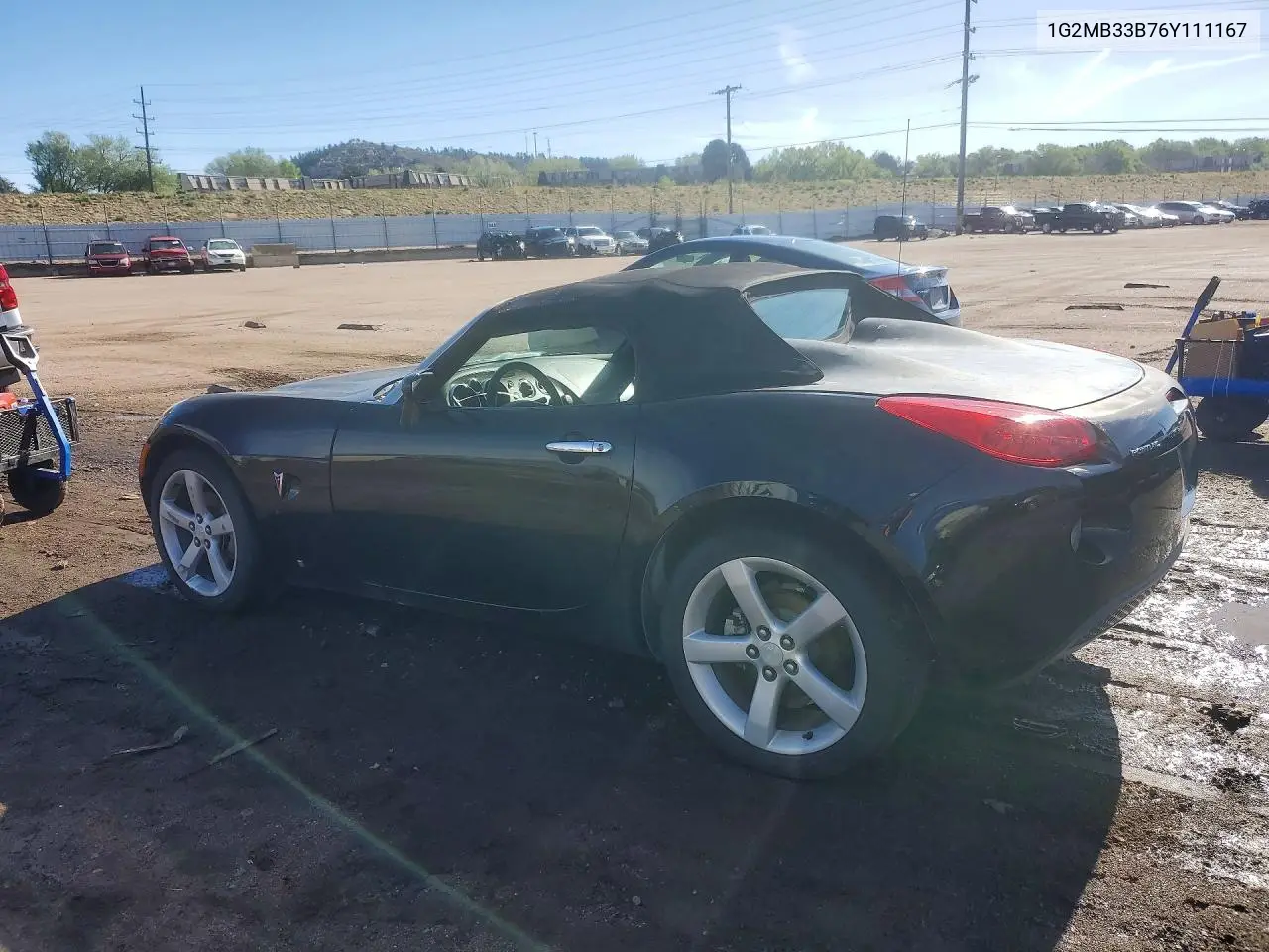 2006 Pontiac Solstice VIN: 1G2MB33B76Y111167 Lot: 52827026