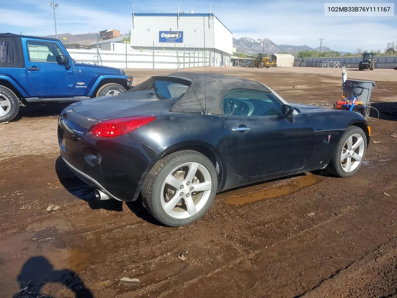 2006 Pontiac Solstice VIN: 1G2MB33B76Y111167 Lot: 52827026