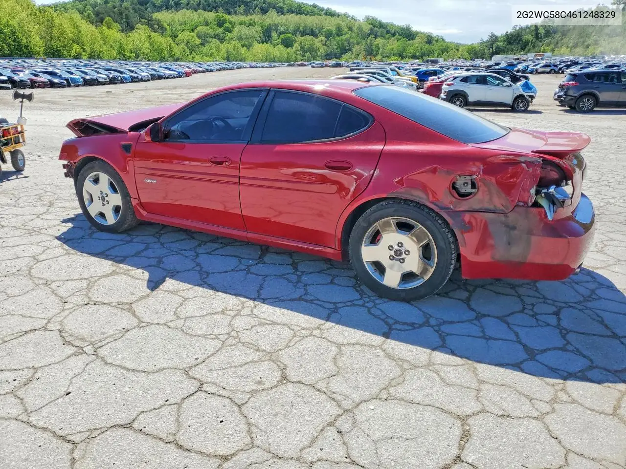 2006 Pontiac Grand Prix Gxp VIN: 2G2WC58C461248329 Lot: 53100856