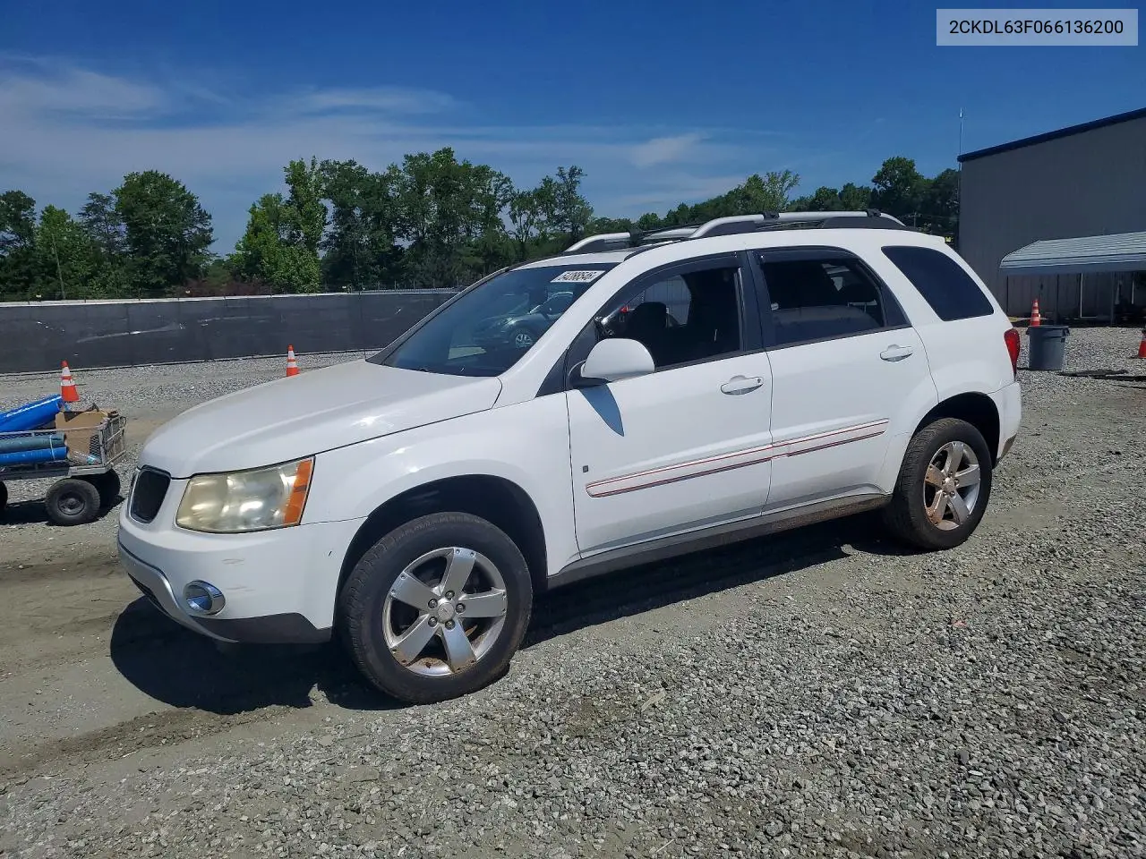 2006 Pontiac Torrent VIN: 2CKDL63F066136200 Lot: 54288546