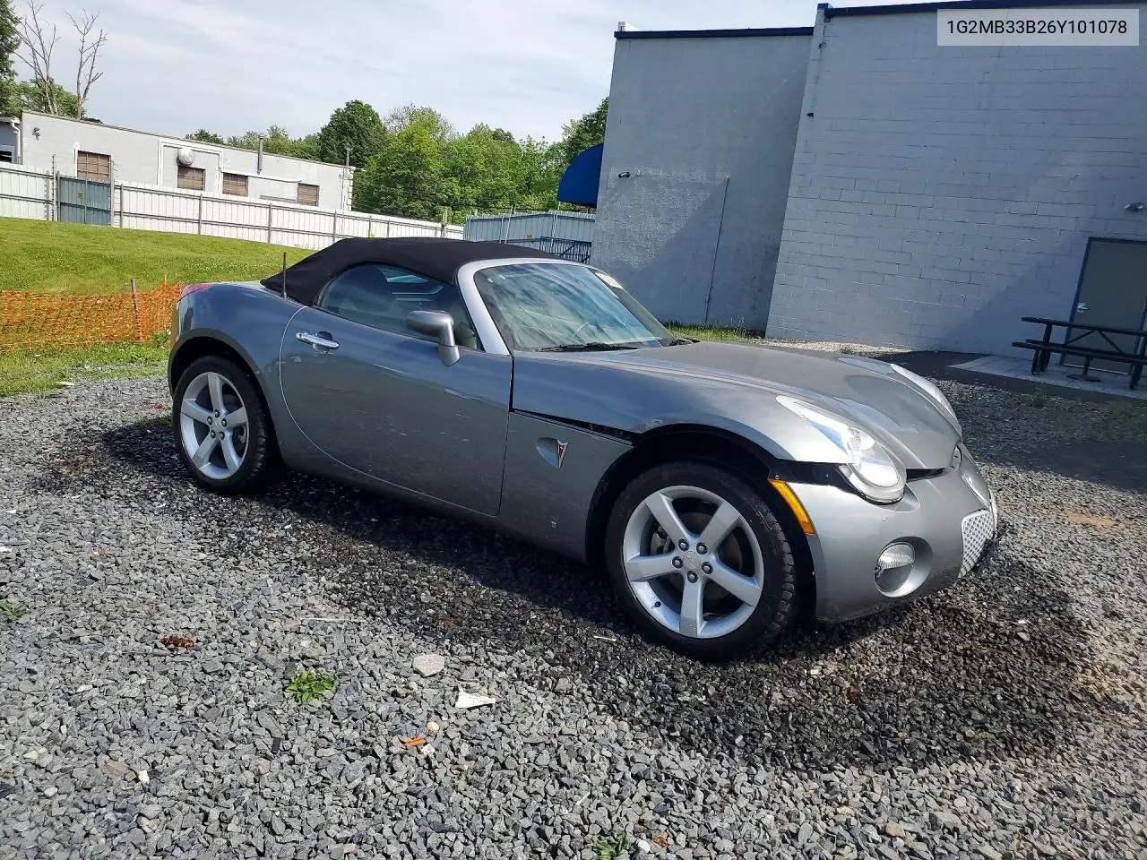 2006 Pontiac Solstice VIN: 1G2MB33B26Y101078 Lot: 54590096