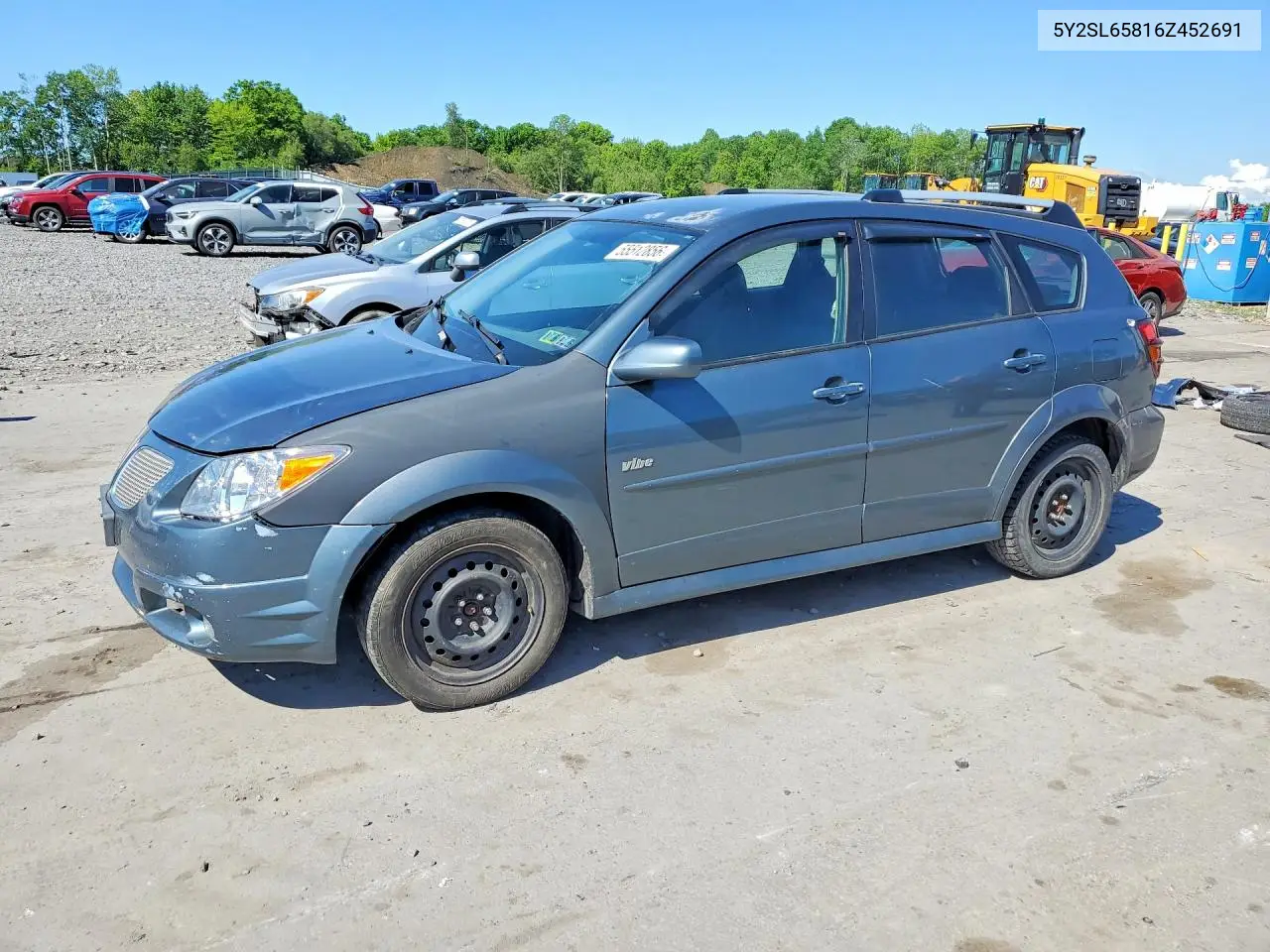 2006 Pontiac Vibe VIN: 5Y2SL65816Z452691 Lot: 55512856