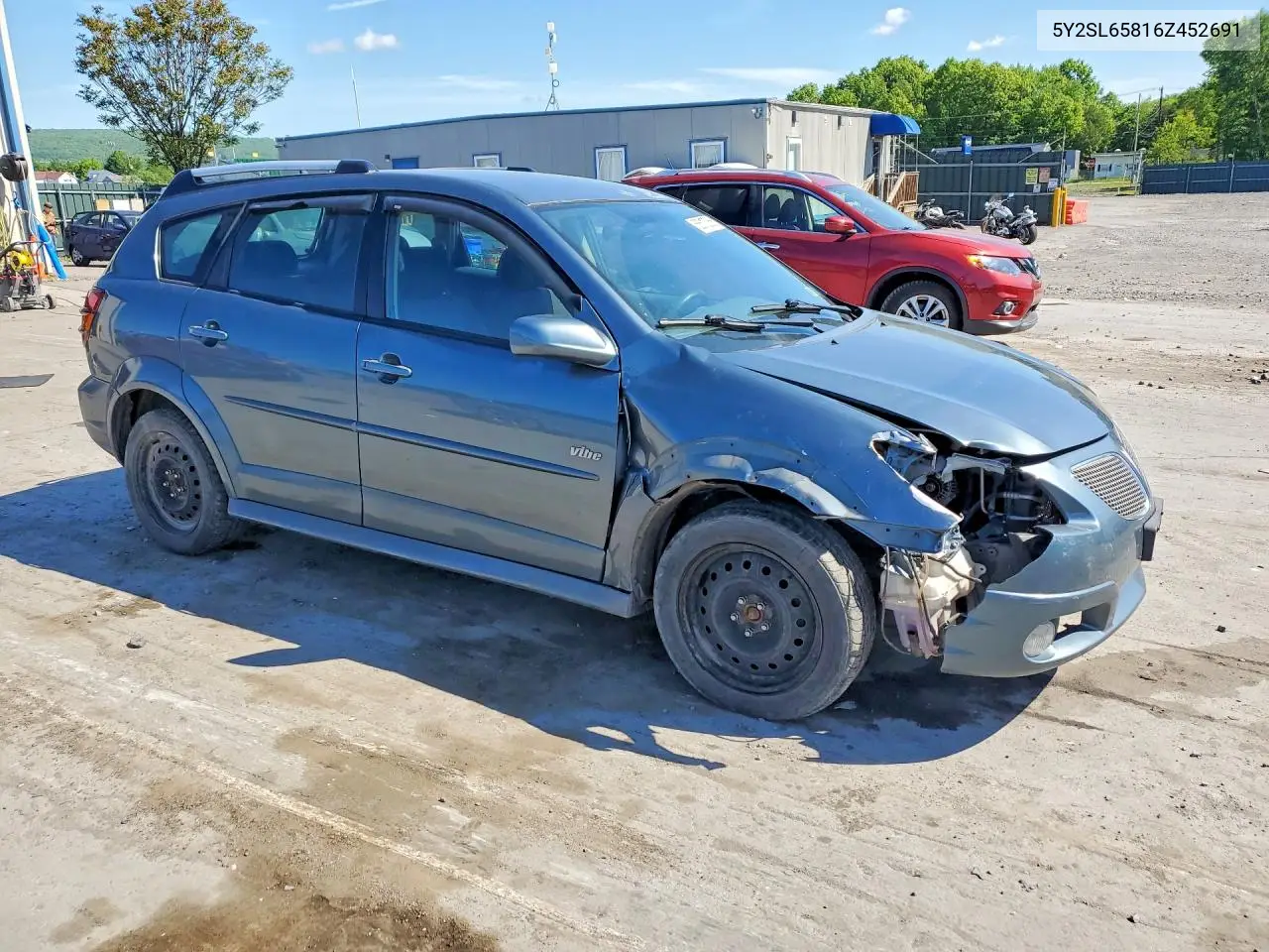 2006 Pontiac Vibe VIN: 5Y2SL65816Z452691 Lot: 55512856