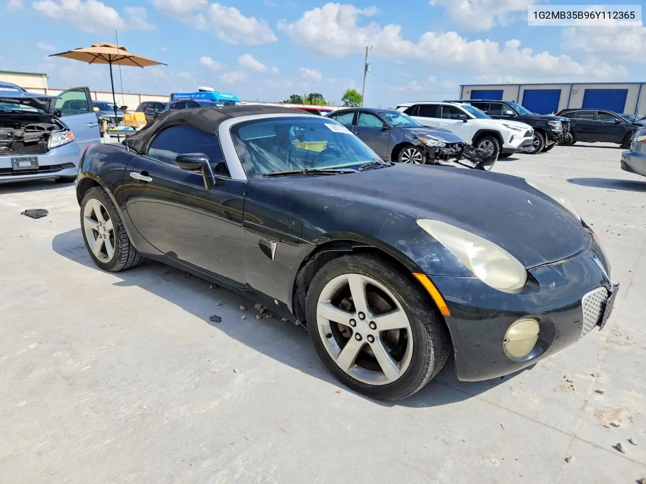 2006 Pontiac Solstice VIN: 1G2MB35B96Y112365 Lot: 56671136