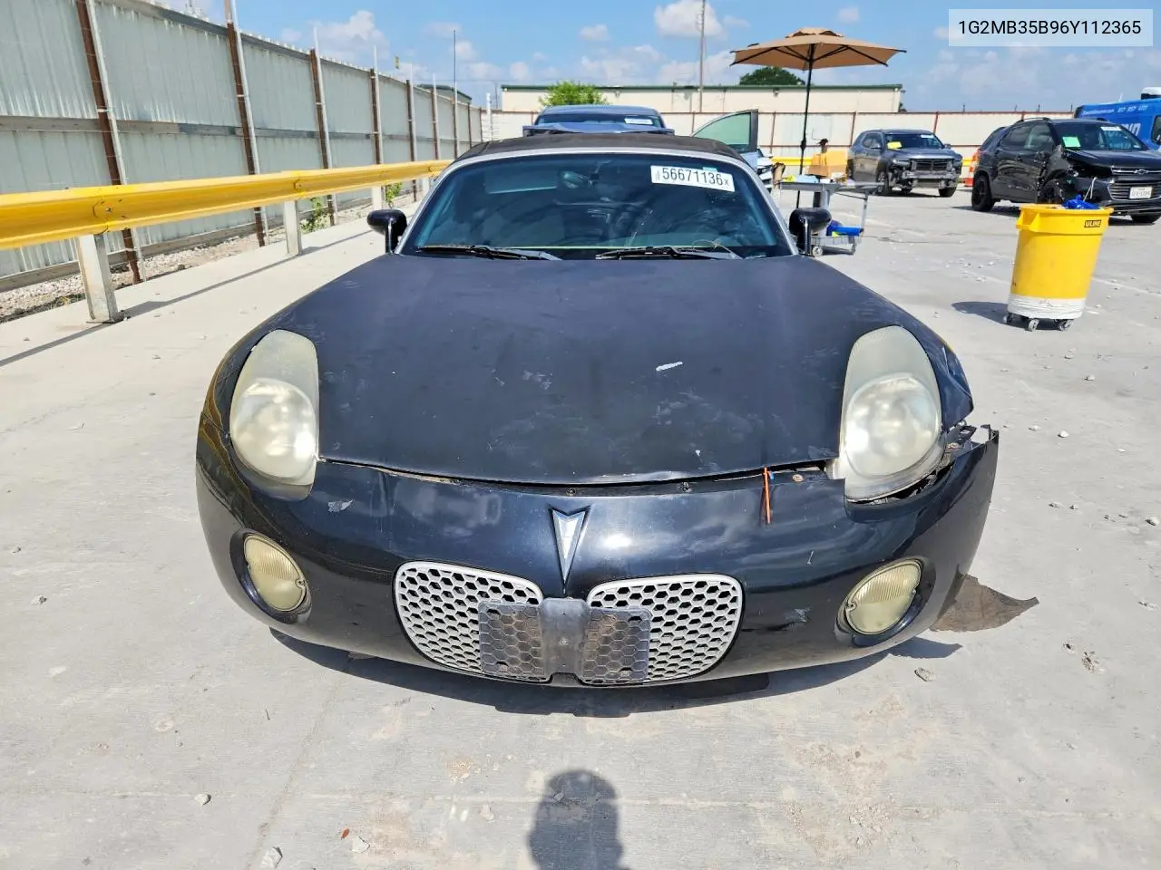 2006 Pontiac Solstice VIN: 1G2MB35B96Y112365 Lot: 56671136