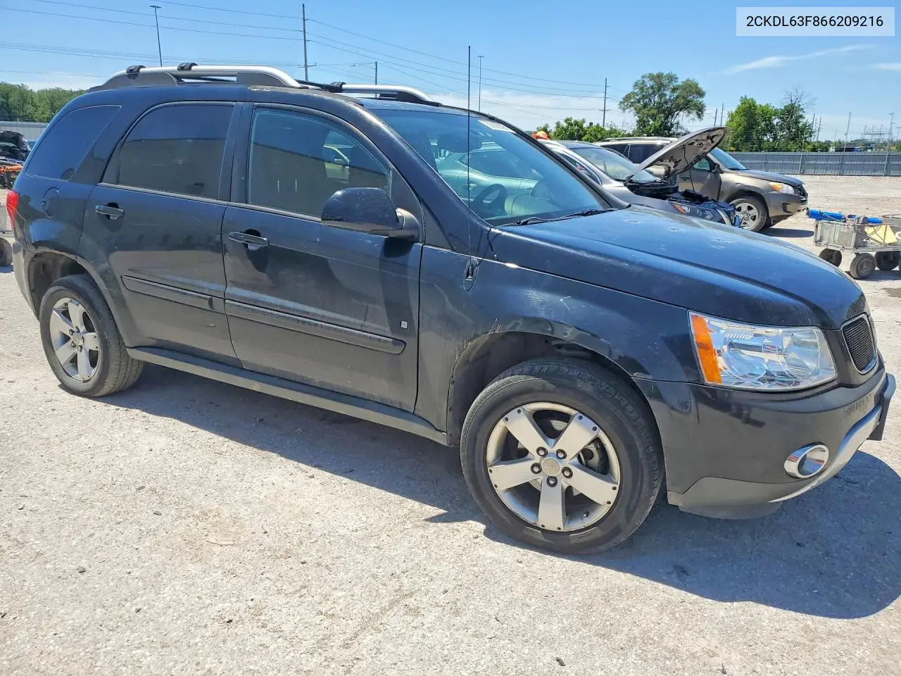 2006 Pontiac Torrent VIN: 2CKDL63F866209216 Lot: 56992896