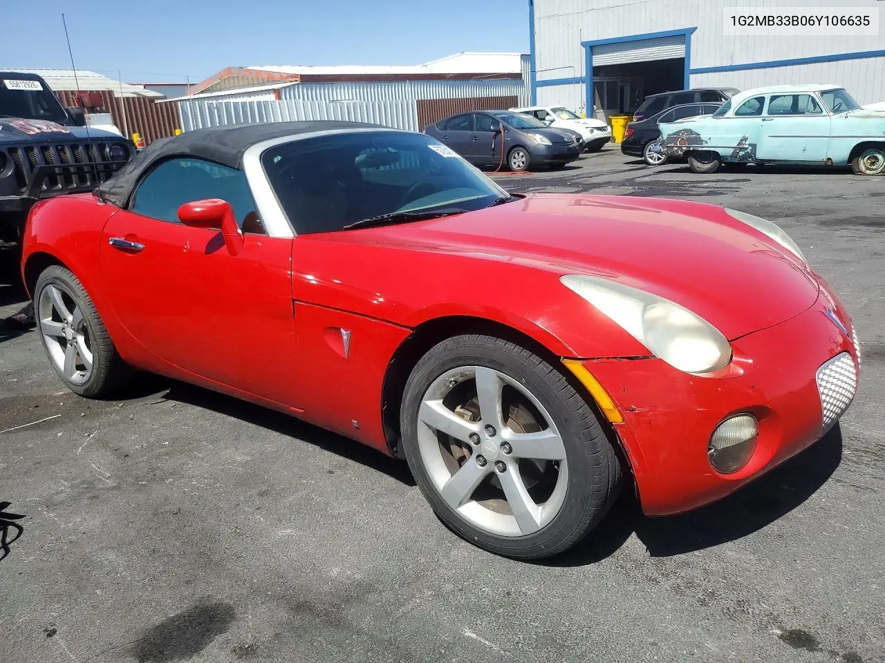 2006 Pontiac Solstice VIN: 1G2MB33B06Y106635 Lot: 57204136