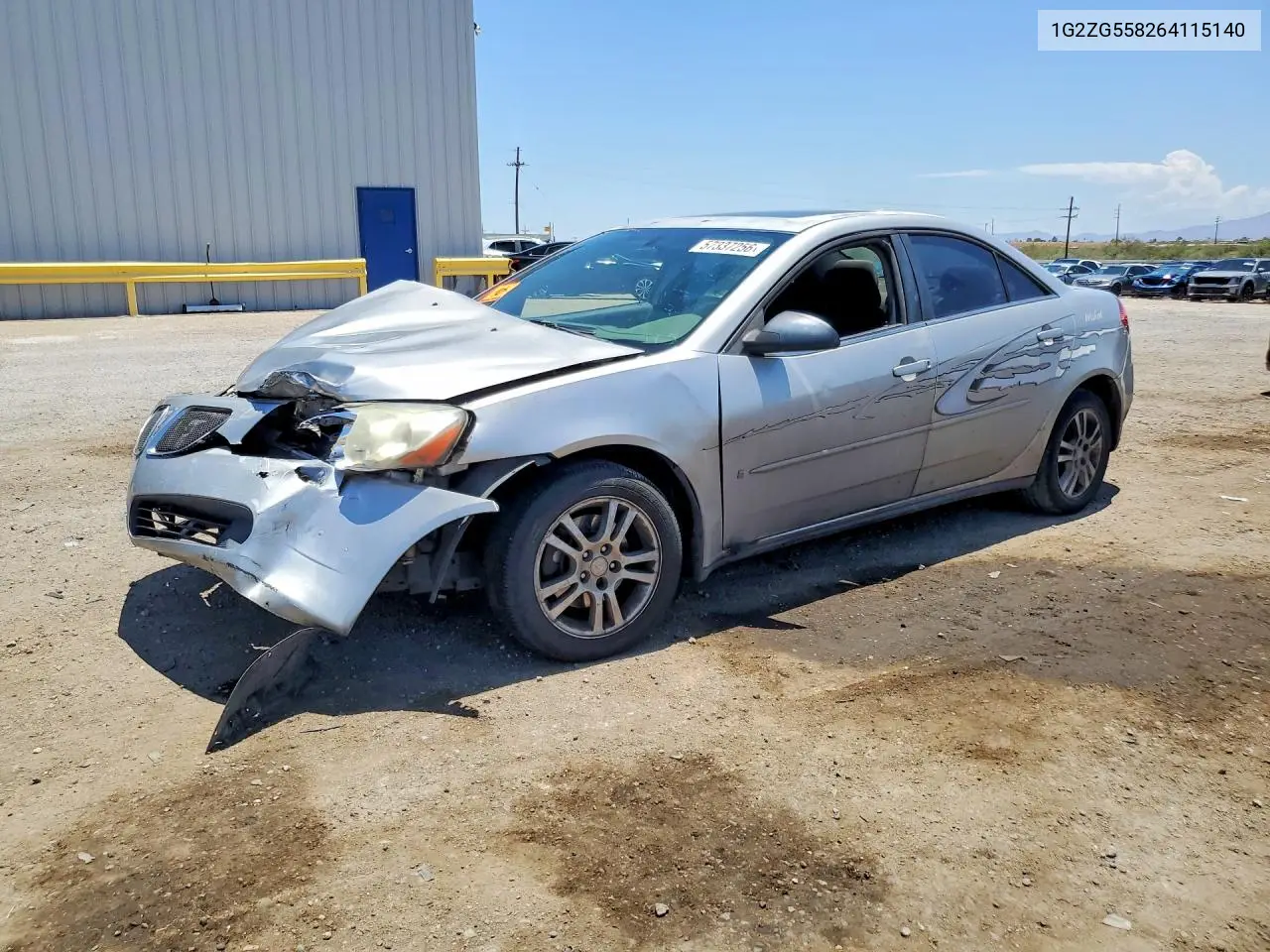 2006 Pontiac G6 Se1 VIN: 1G2ZG558264115140 Lot: 57337256