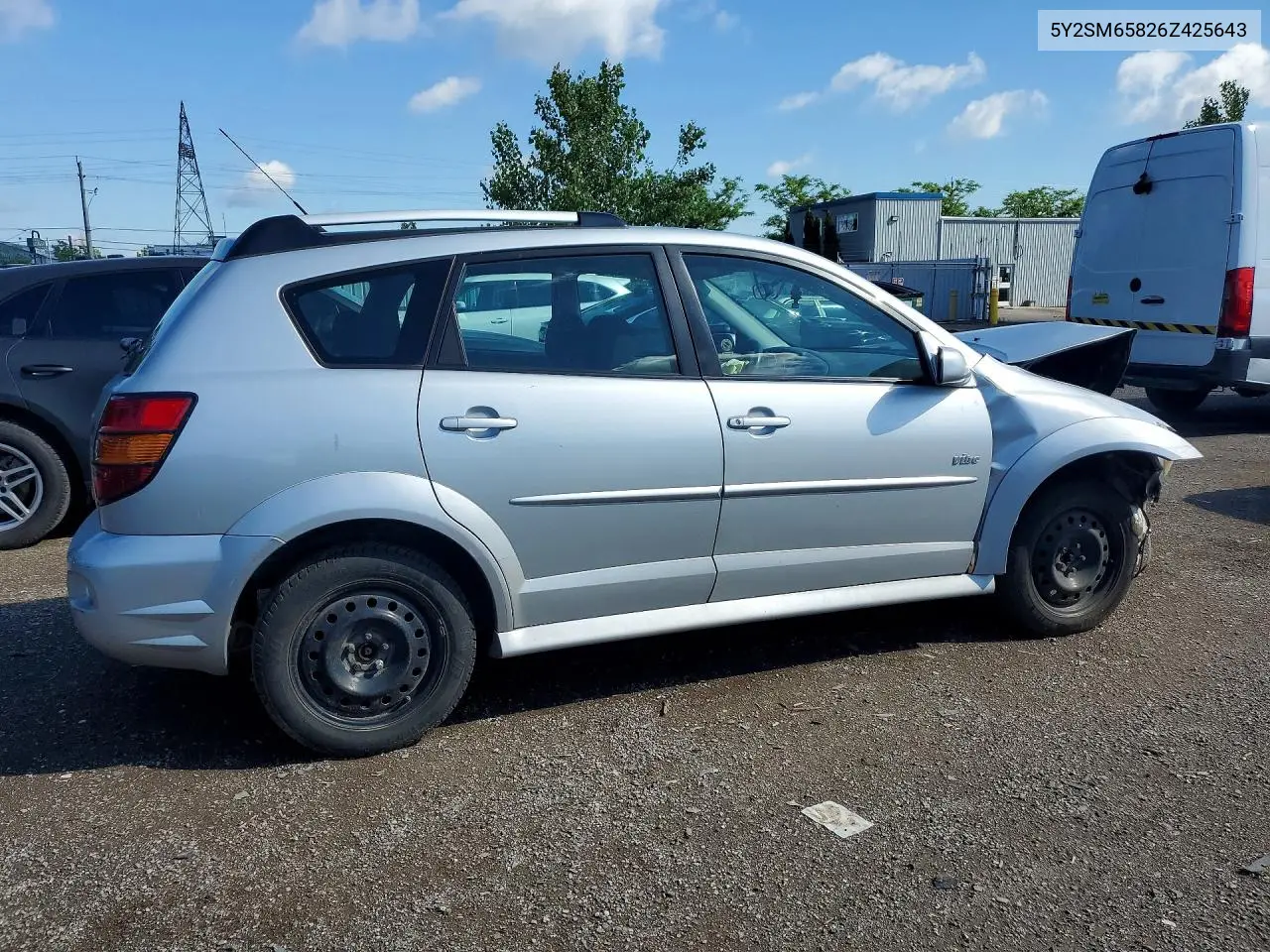2006 Pontiac Vibe VIN: 5Y2SM65826Z425643 Lot: 57423296