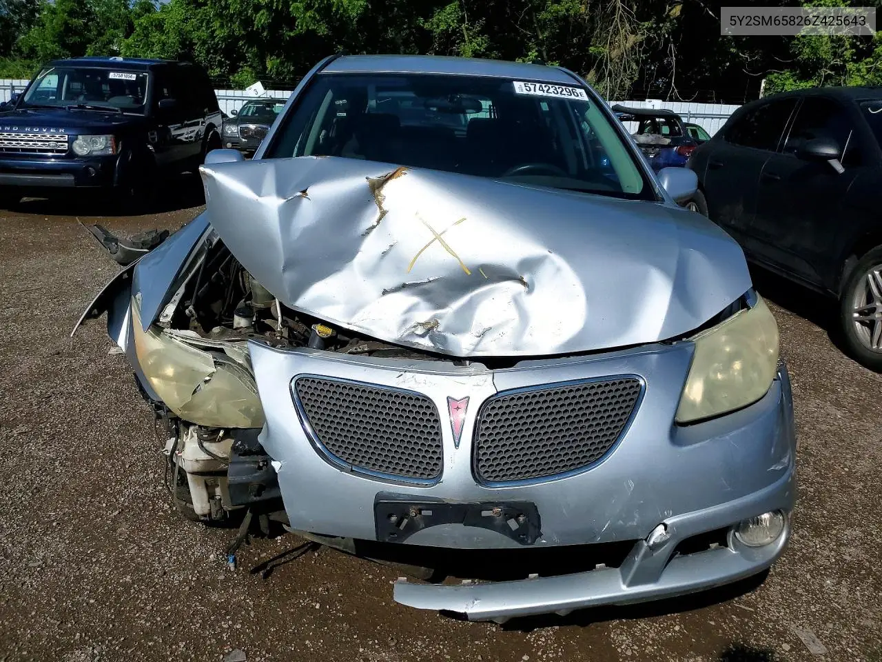 2006 Pontiac Vibe VIN: 5Y2SM65826Z425643 Lot: 57423296