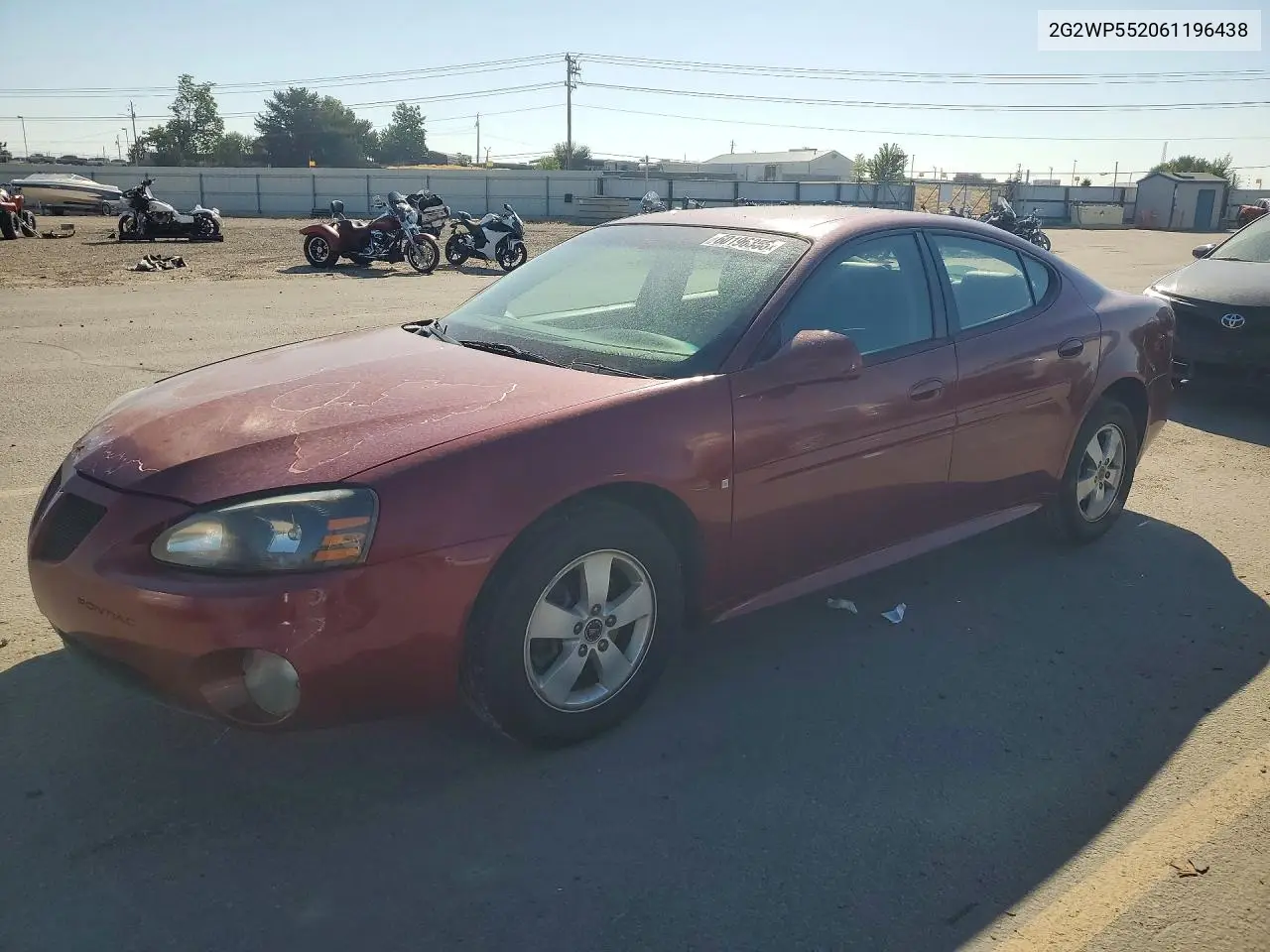 2006 Pontiac Grand Prix VIN: 2G2WP552061196438 Lot: 60196356