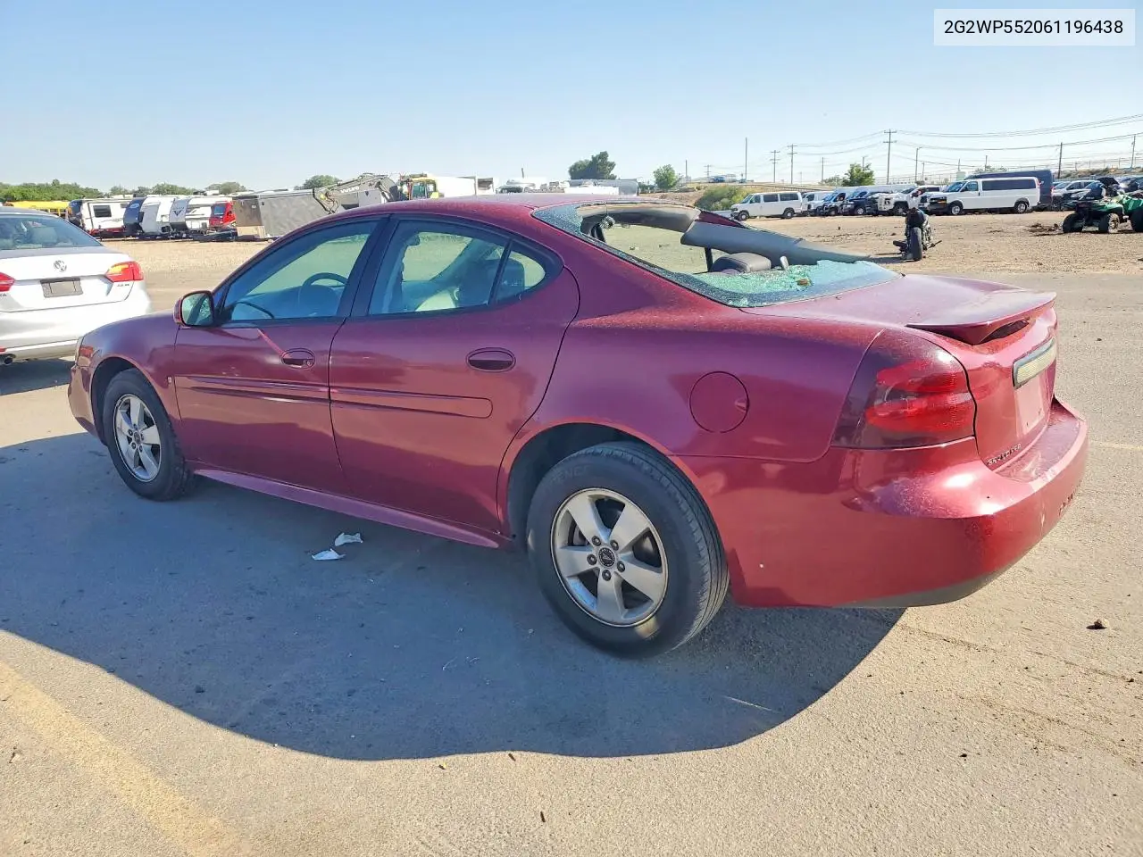 2006 Pontiac Grand Prix VIN: 2G2WP552061196438 Lot: 60196356
