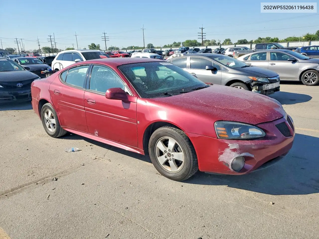 2006 Pontiac Grand Prix VIN: 2G2WP552061196438 Lot: 60196356