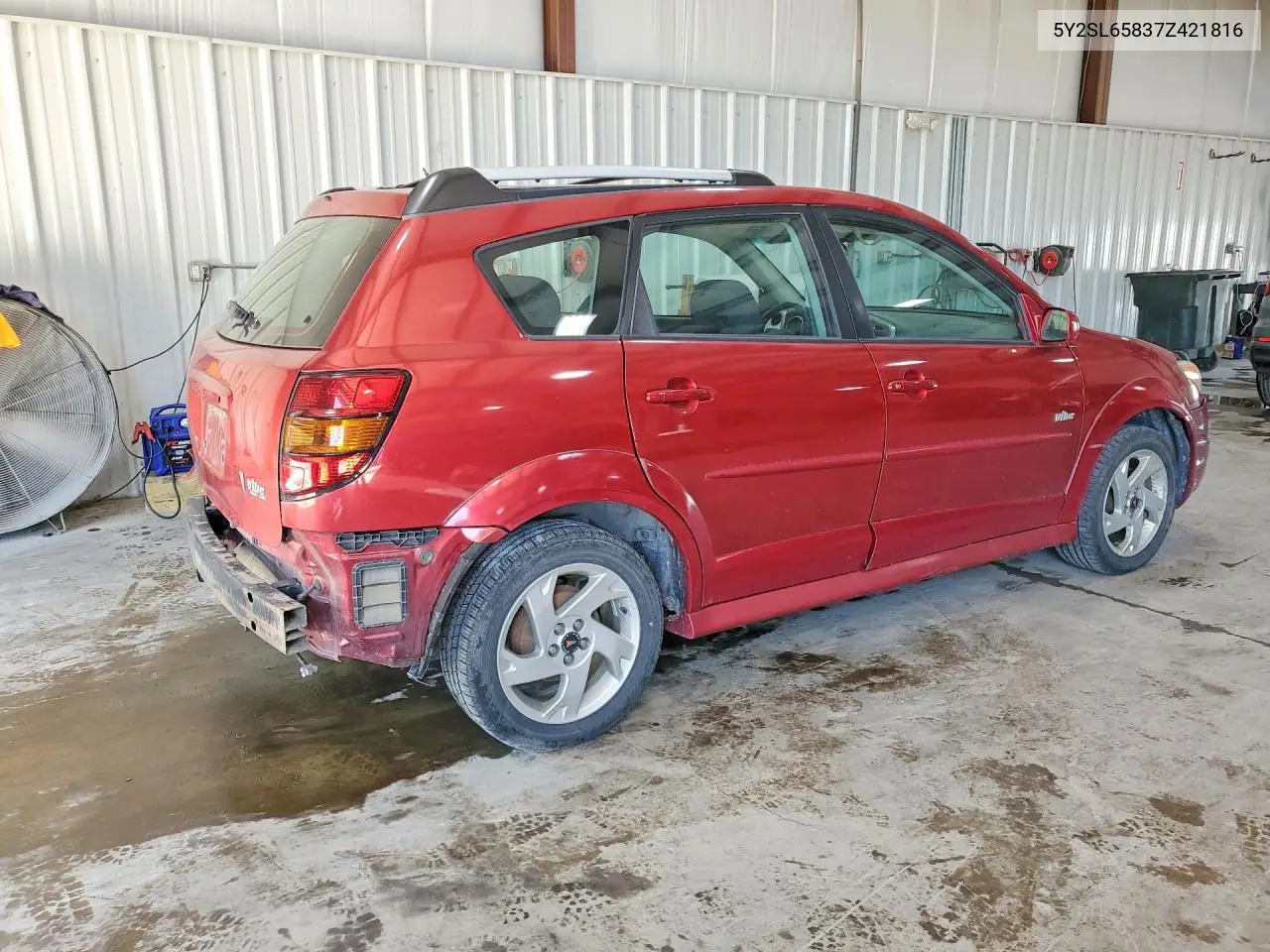 2007 Pontiac Vibe VIN: 5Y2SL65837Z421816 Lot: 55312816