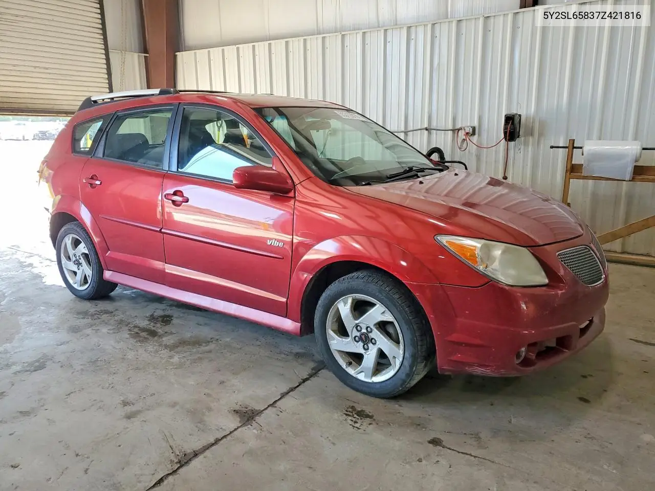 2007 Pontiac Vibe VIN: 5Y2SL65837Z421816 Lot: 55312816
