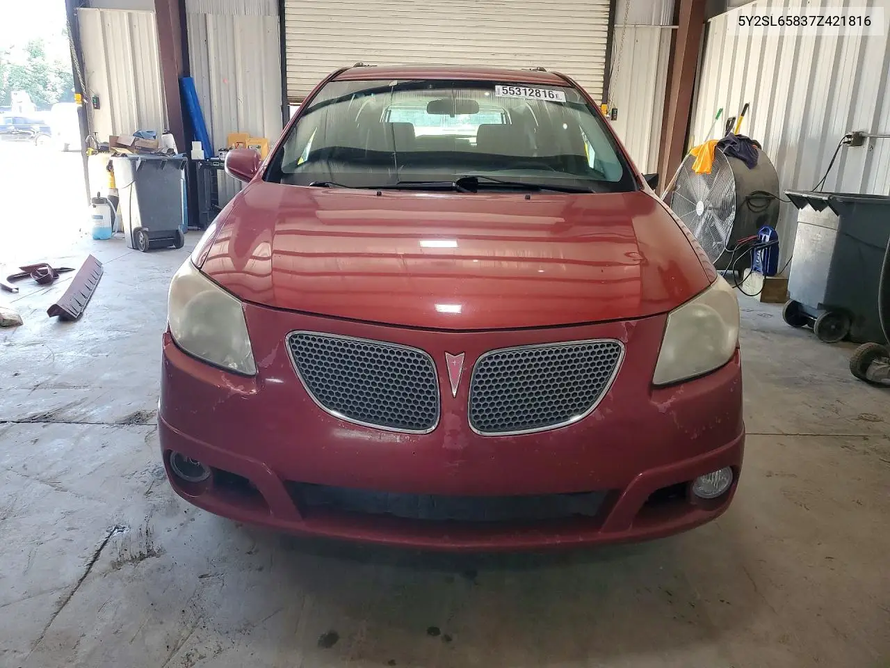 2007 Pontiac Vibe VIN: 5Y2SL65837Z421816 Lot: 55312816
