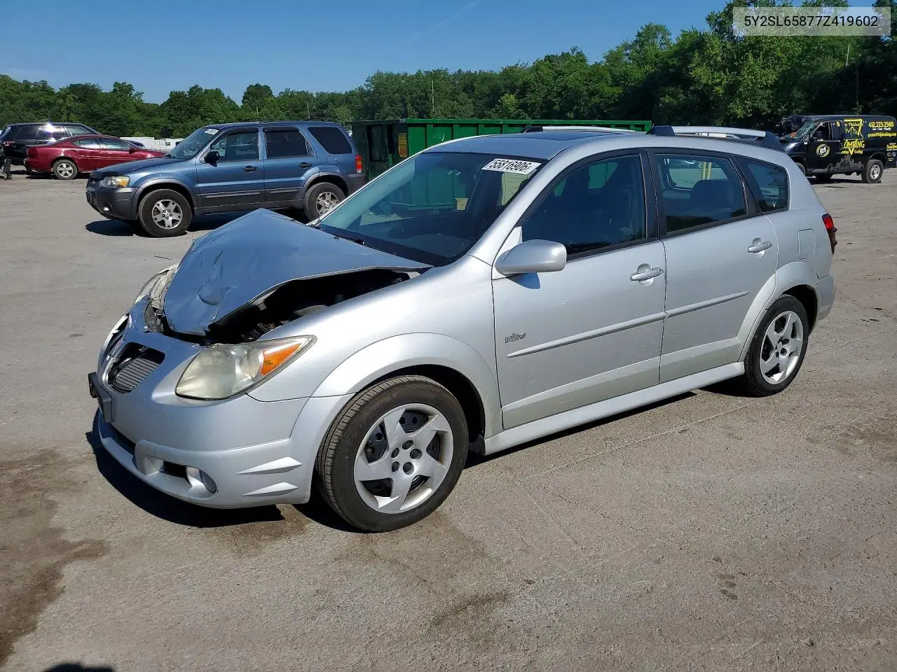 2007 Pontiac Vibe VIN: 5Y2SL65877Z419602 Lot: 55816906