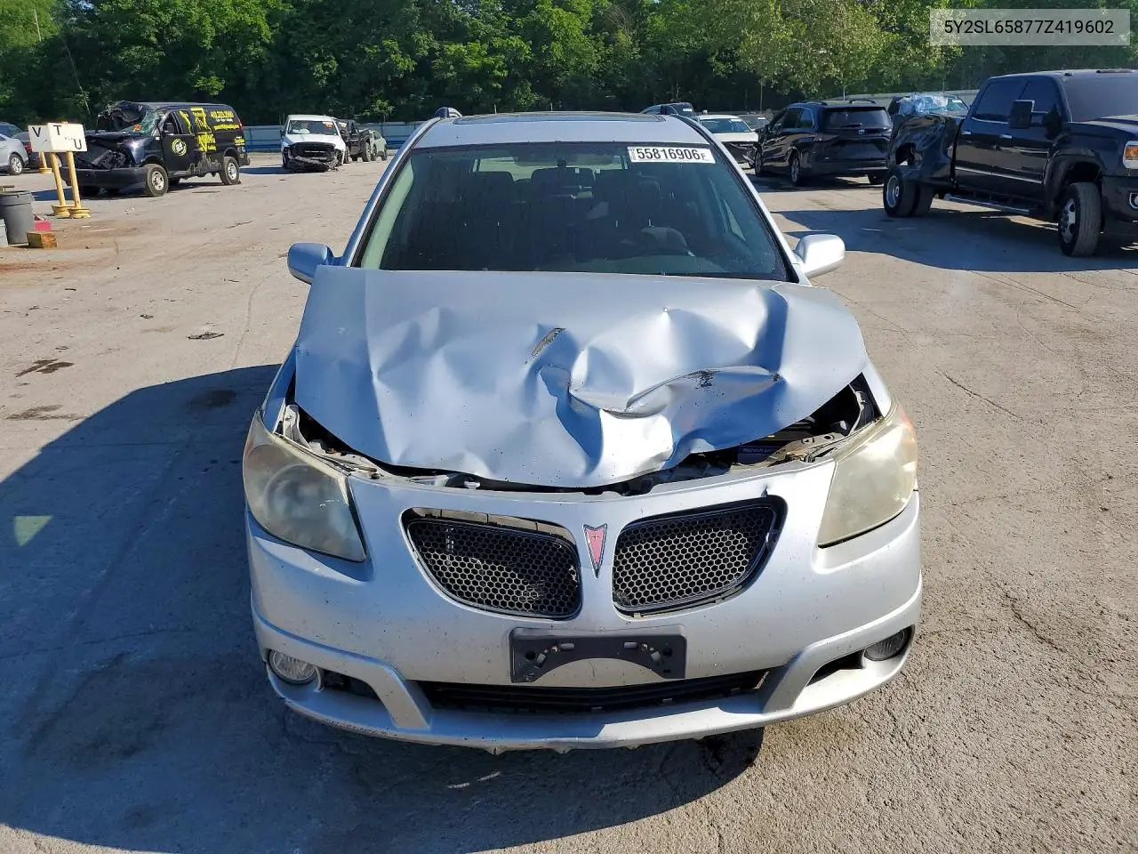 2007 Pontiac Vibe VIN: 5Y2SL65877Z419602 Lot: 55816906