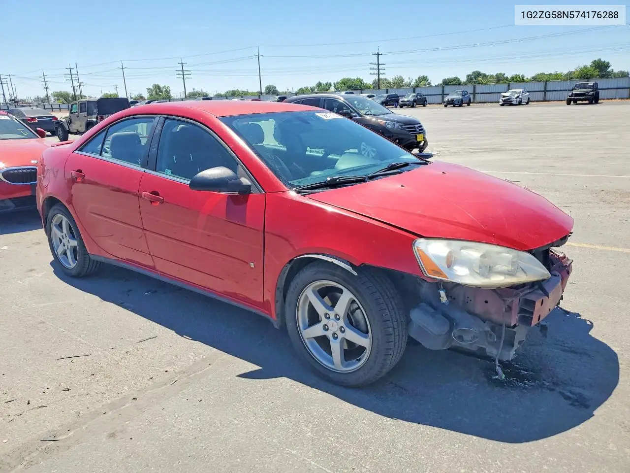2007 Pontiac G6 Base VIN: 1G2ZG58N574176288 Lot: 56817166