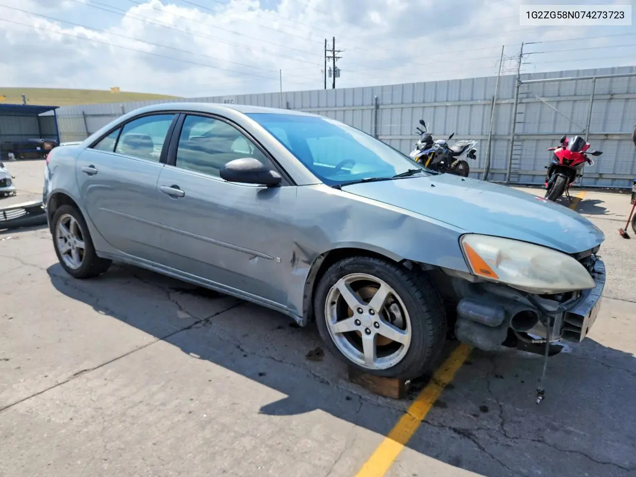 2007 Pontiac G6 Base/Se VIN: 1G2ZG58N074273723 Lot: 58923436