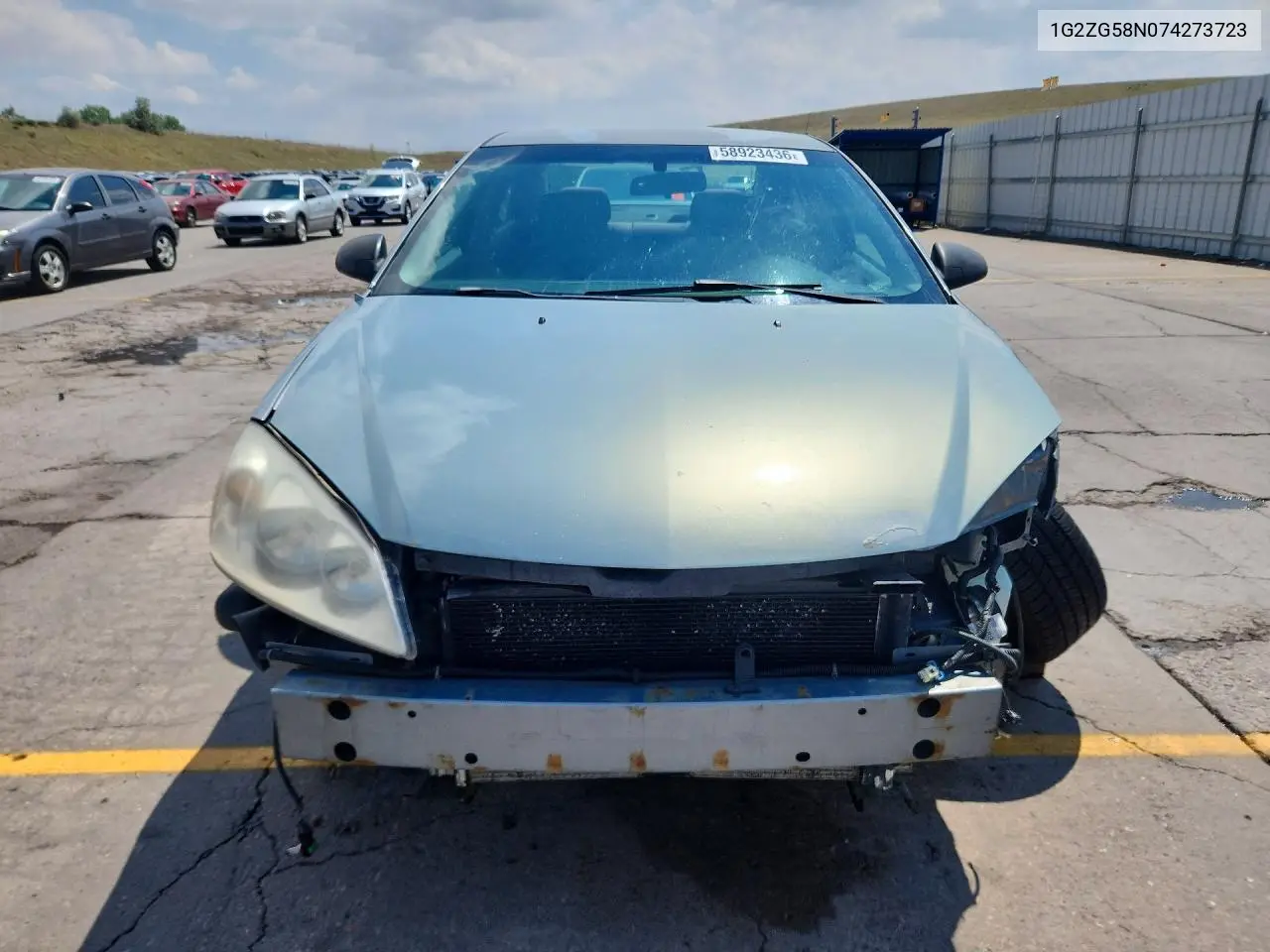 2007 Pontiac G6 Base/Se VIN: 1G2ZG58N074273723 Lot: 58923436