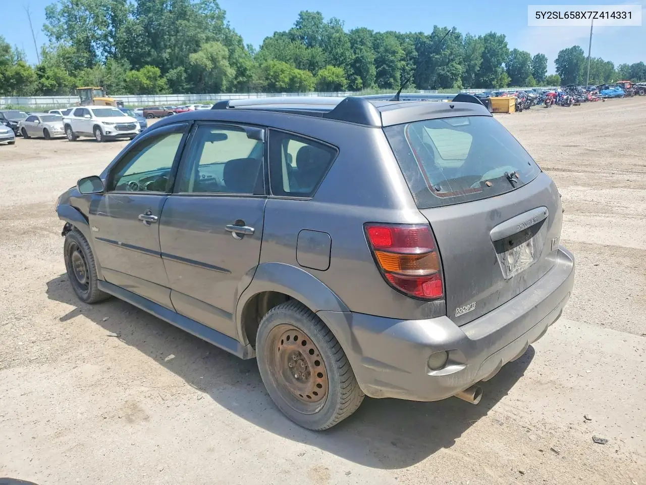 2007 Pontiac Vibe VIN: 5Y2SL658X7Z414331 Lot: 60152276