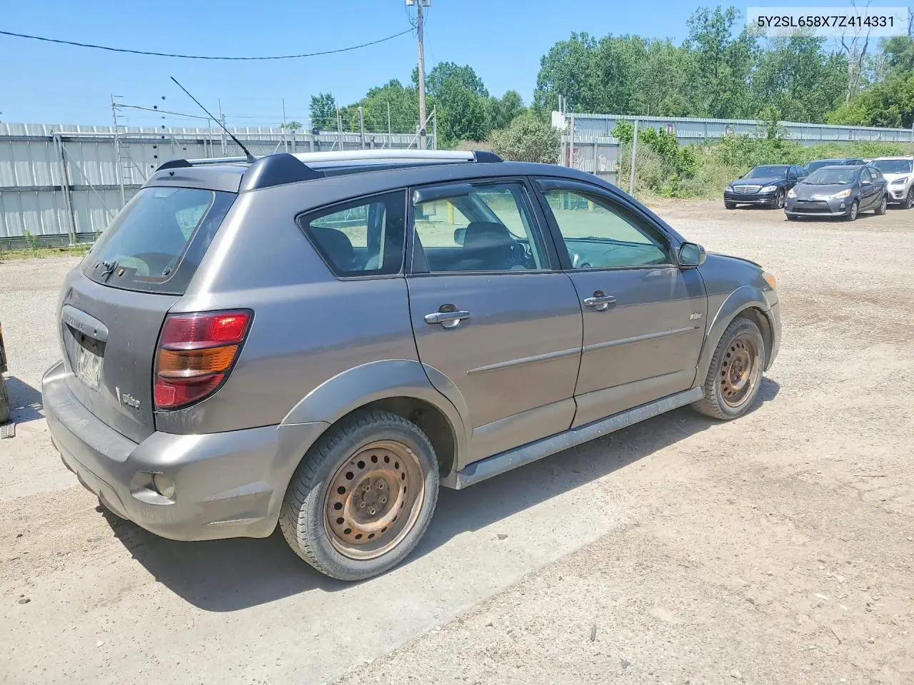 2007 Pontiac Vibe VIN: 5Y2SL658X7Z414331 Lot: 60152276
