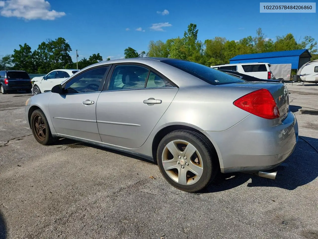 2008 Pontiac G6 Base VIN: 1G2ZG57B484206860 Lot: 52218526