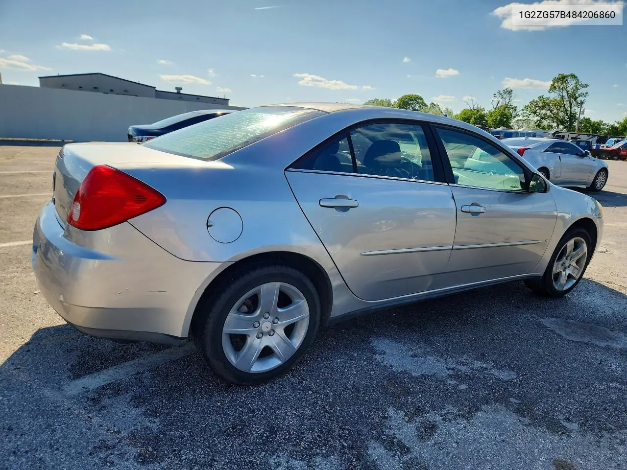 2008 Pontiac G6 Base VIN: 1G2ZG57B484206860 Lot: 52218526