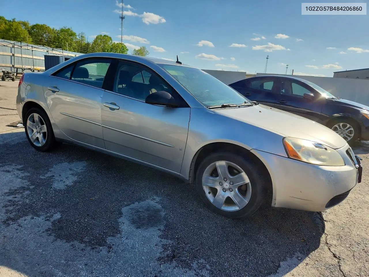 2008 Pontiac G6 Base VIN: 1G2ZG57B484206860 Lot: 52218526
