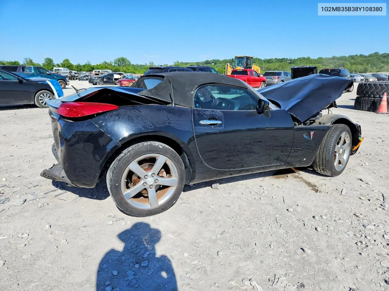 2008 Pontiac Solstice VIN: 1G2MB35B38Y108380 Lot: 53118936