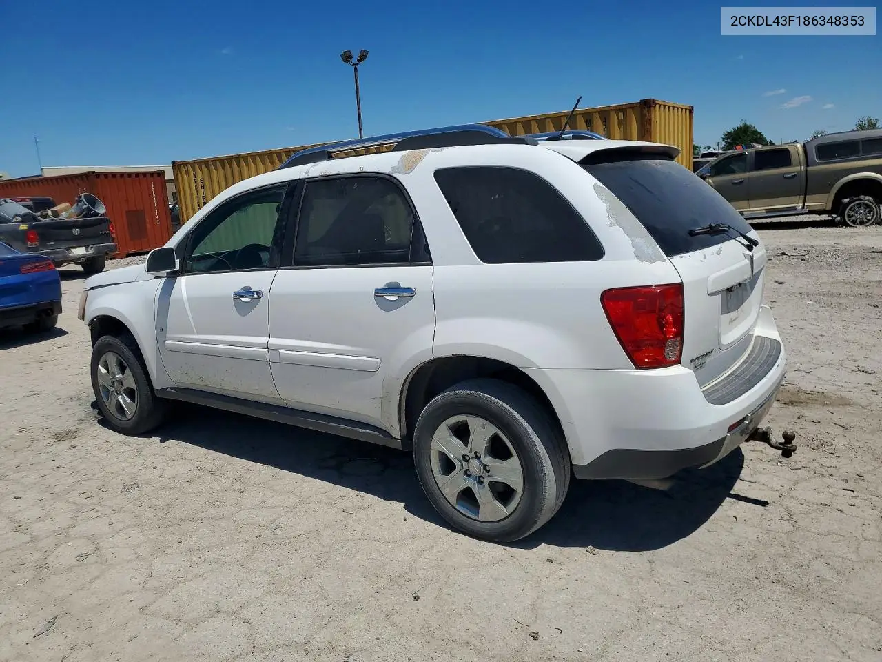 2008 Pontiac Torrent VIN: 2CKDL43F186348353 Lot: 53350176